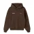 Noem me geen baby Hoodie Geborsteld Oversize Bruin SUPERB vrouw