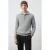 Mango Man regular fit gebreide trui met wol – pastelgrijs