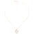 Orphelia ‘Celine’ Dames 925 Sterling Zilveren Ketting met Hanger – Roze ZH-7114/RG