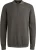 Cast Iron Longsleeve Half-Zip Polo Structure Antraciet