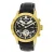 Heritor automatisch Hannibal semi-skelet lederen band horloge