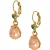 OTAZU Classic Peach Delight Gold Earrings