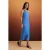 TRENDYOLMİLLA Dames Blauw Effen Midi Mouwloos Recht Jurken