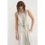 Gestreepte Mouwloze Blouse met Ronde Hals