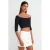 Dames Off-shoulder Crop Blouse