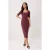TRENDYOLMİLLA Dames Paars Effen Midi Kort Bodycon Jurken