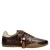 Sacha leren sneakers met dierenprint – bruin