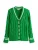 Next Gebreid vest  groen / wit