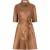 EsQualo Dress Vegan Leather Brandy