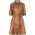 EsQualo Dress Vegan Leather Brandy