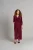 Ava jumpsuit van fluweel – Berry