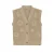 Daily7 gebloemde gilet lichtbruin gebreid