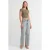 Middenwaste Wijde Pijpen Katoenen Denim Jeans
