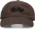 OLAF HUSSEIN Heren Washed Signature Logo Cap, Materiaal: Katoen, Kleur: Bruin