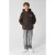 Shoeby hoodie met backprint – donkerbruin