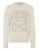 Embroidered Merino Wool Round Neck Pullover Hexagon Dragon