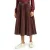 Scotch & Soda Faux Leather Pleated High Rise Midi Skirt Bordeaux