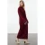 Trendyol Modest Dames Bordeaux Effen Maxi Lang Casual Recht Modest Jurken