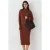 Geribbelde Coltrui Bodycon Brei Jurk