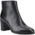 Hush Puppies Claridy Leren Zwarte Enkellaarzen Met Hak Voor Dames