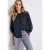 Street One Dames Katoenen blouse met details in Blauw
