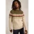 White Stuff Cable Fairisle Crew Neck Natural Multi
