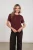 Nukus Luna Shirt Nk Nkf04012 T-shirt Korte Mouw 333 Cherry