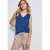 Street One Dames Jersey top met gehaakte details in Blauw