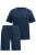 JP1880 Pyjama kort  nachtblauw / wit