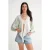 Gestructureerde V-hals Bolero Blouse