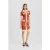 Karl Lagerfeld Polo Contrast Knit Dress Cinnabar