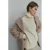 Mango bouclé manteljas beige