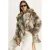Gepatterneerde Faux Bont Jas