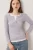 Slim Fit Geribbelde Overhemdblouse met Lange Mouwen