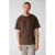 Shoeby Studio relaxed T-shirt met backprint donkerbruin