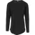 Urban Classics Heren Fashion Gevormd T-shirt met Lange Mouwen (Zwart)
