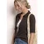Street One Dames Shirt met korte mouwen en knoopsluiting in Bruin
