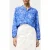 French Connection Cass Henley Button Down Top Blue Multi