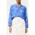 French Connection Cass Henley Button Down Top Blue Multi
