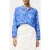 French Connection Cass Henley Button Down Top Blue Multi