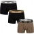 Verpakking van 3 heren katoenen elastische boxers met logo 50531701