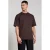 Aeden oversized T-shirt met backprint bruin