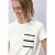 Street One Dames Shirt met korte mouwen en gestreepte zak in Wit