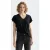 Scotch & Soda Slub V-neck T-shirt Black