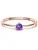 Glanzstücke München Ring  rose-goud / donkerlila