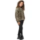 Biba Meisjesblouse met ballonmouwen en luipaardprint (Bruin/zwart)