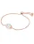 Lulu & Jane Armband  rose-goud / wit