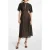 Michael Kors Cheetah Lace Midi Dress Black