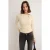 TRENDYOLMİLLA Dames Beige Effen Lang Getailleerd Blouses