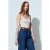 Slim Fit Mouwloze V-hals Top